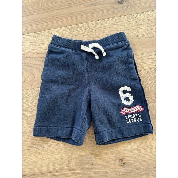 Sonoma Boys Navy Cotton Blend Pull On Drawstring Sweatpants Shorts Size 4T - Picture 2 of 6